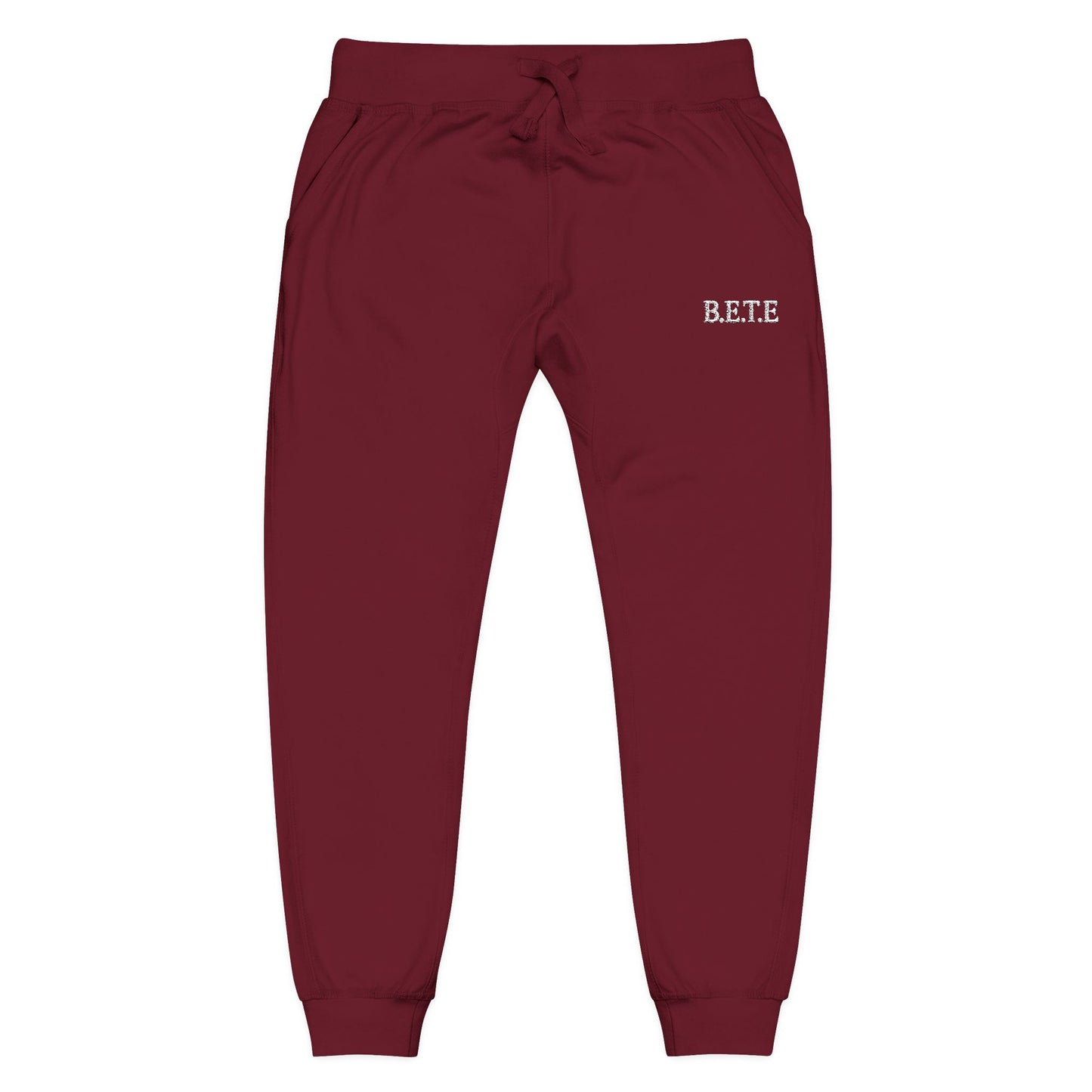 Embroidered 'B.E.T.E' Fleece Sweatpants