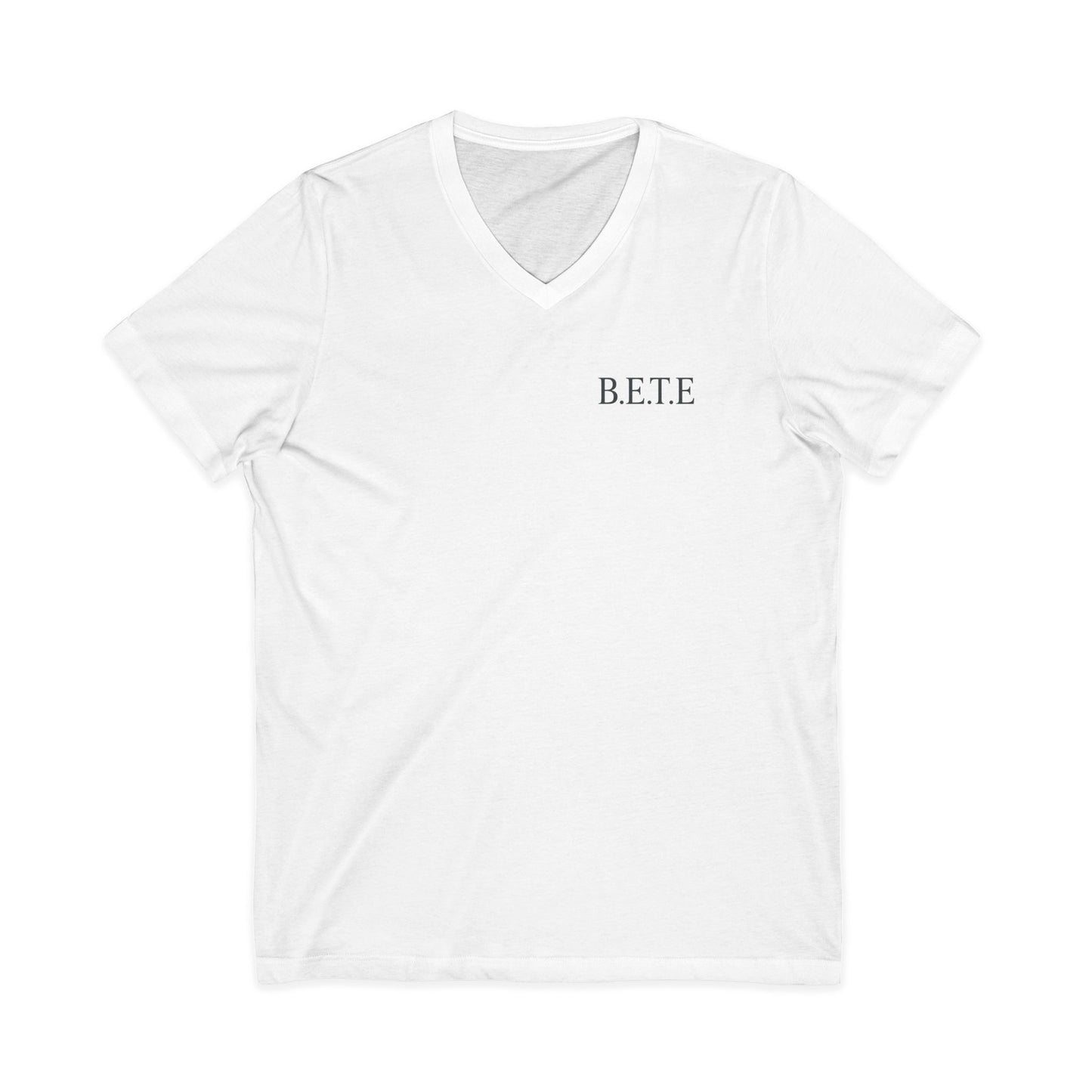 B.E.T.E - T-shirt unisexe à manches courtes en jersey et col en V