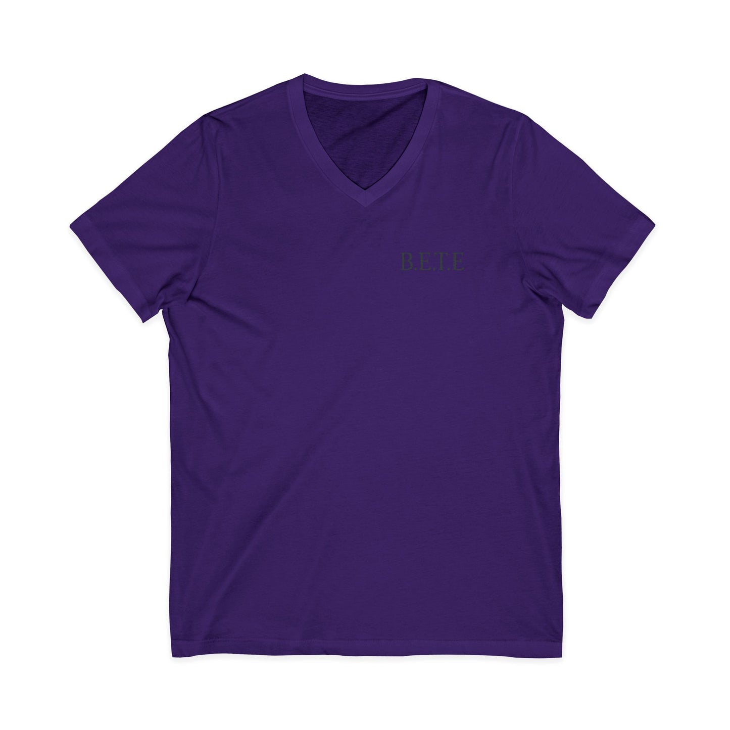 B.E.T.E - T-shirt unisexe à manches courtes en jersey et col en V