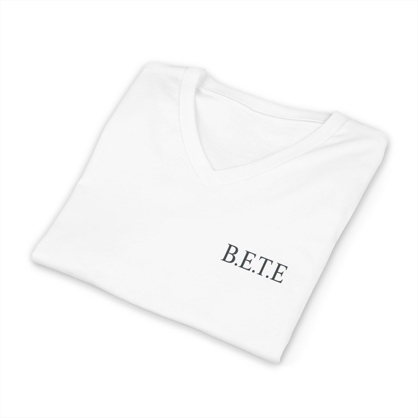 B.E.T.E - T-shirt unisexe à manches courtes en jersey et col en V