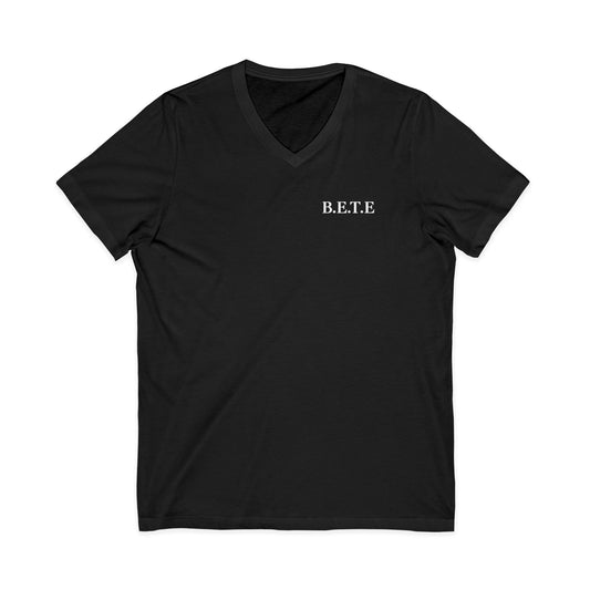 B.E.T.E - T-shirt unisexe à manches courtes en jersey et col en V