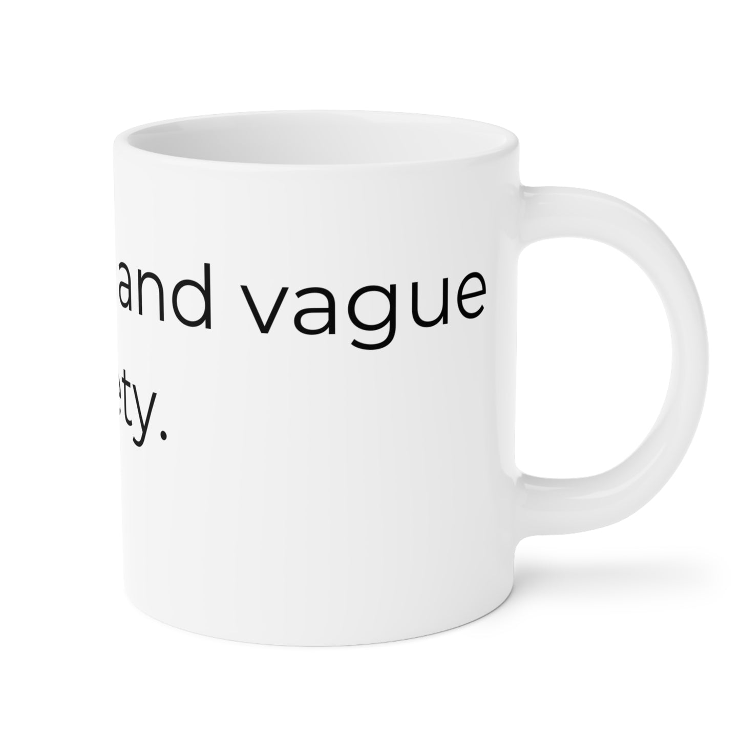 Full of Coffee & Anxiety Mug.