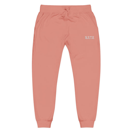 Embroidered 'B.E.T.E' Fleece Sweatpants