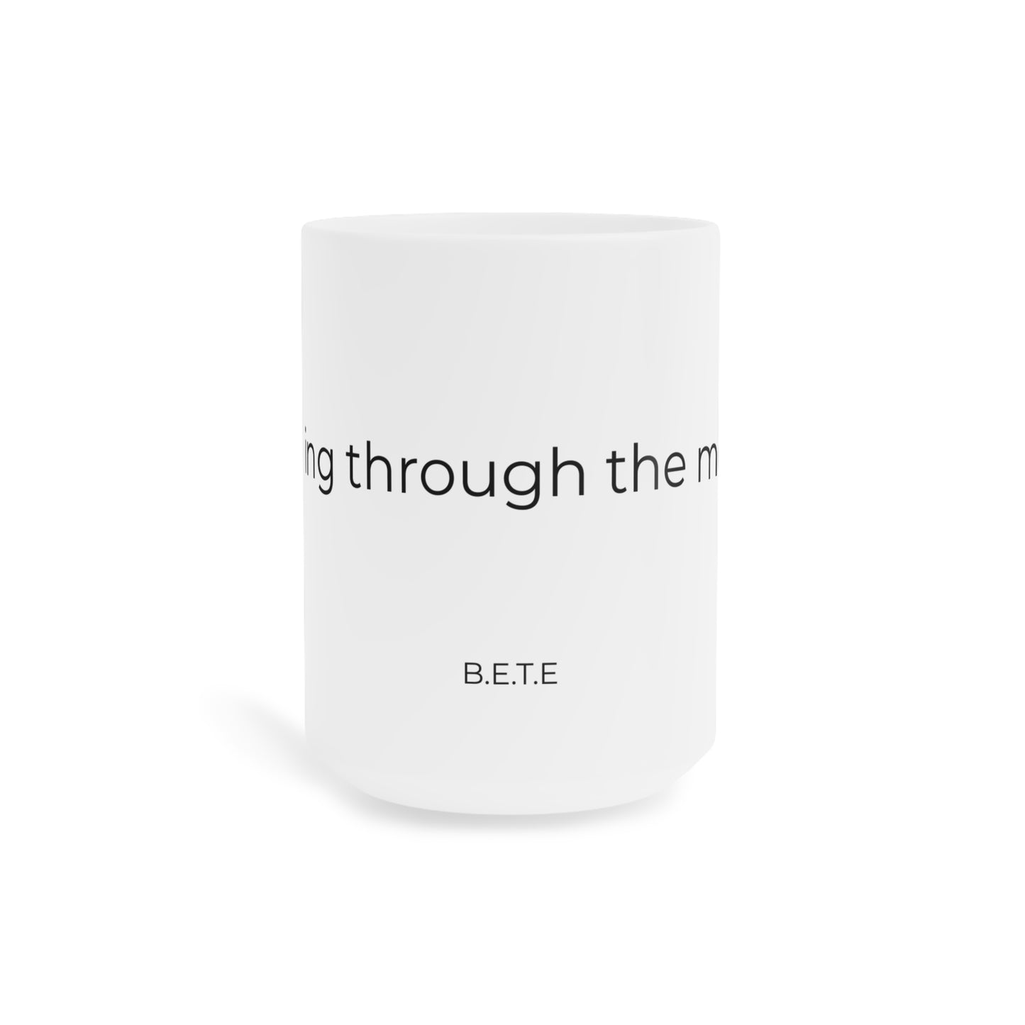 Mugging through the motions. Ceramic Mugs.