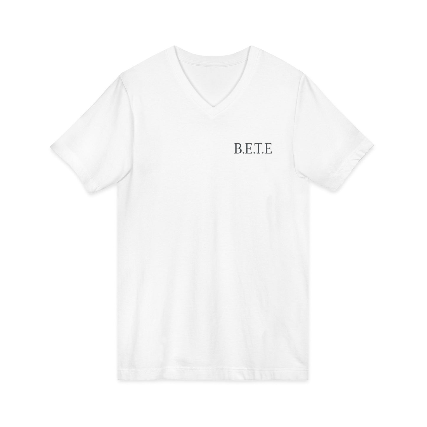 B.E.T.E - T-shirt unisexe à manches courtes en jersey et col en V