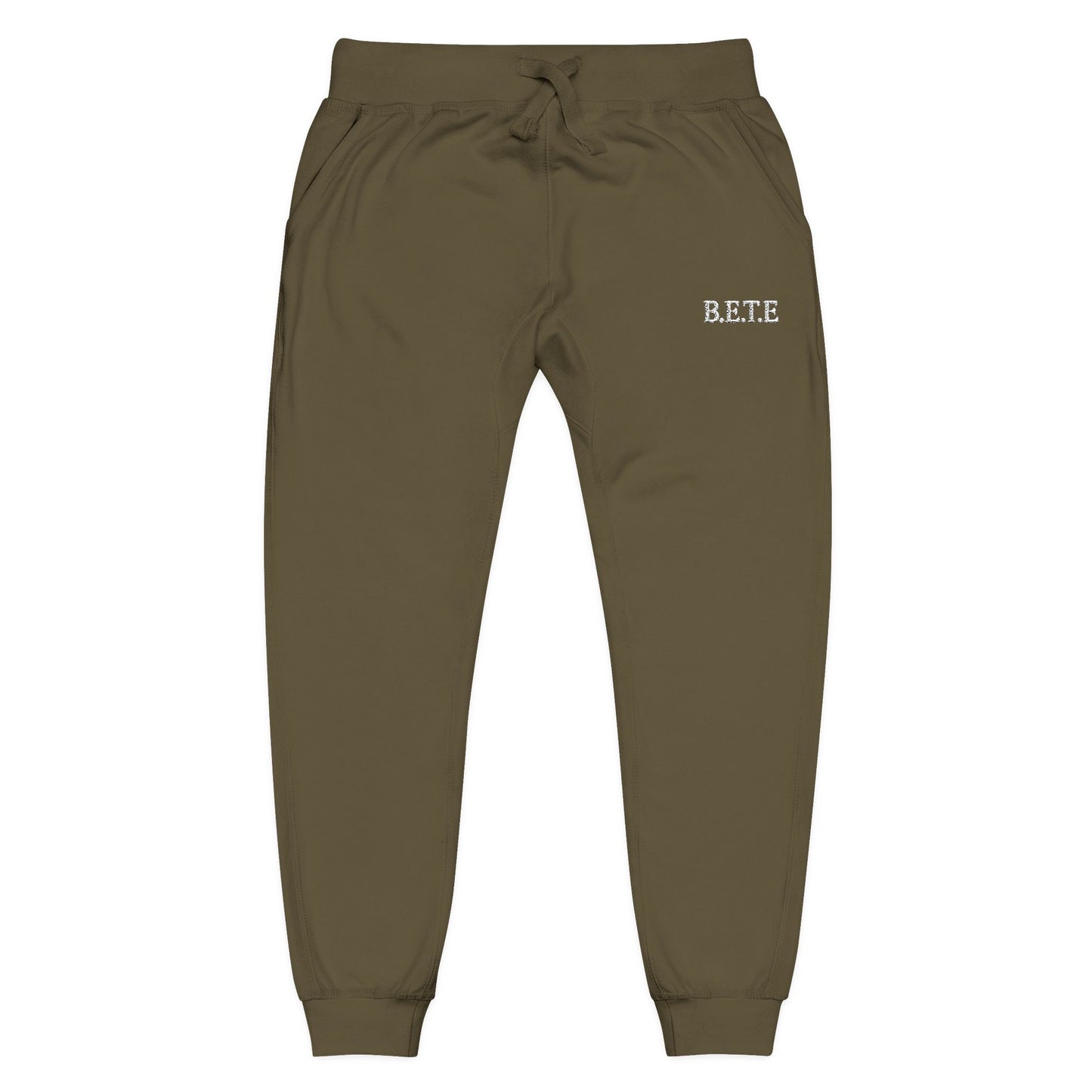 Embroidered 'B.E.T.E' Fleece Sweatpants