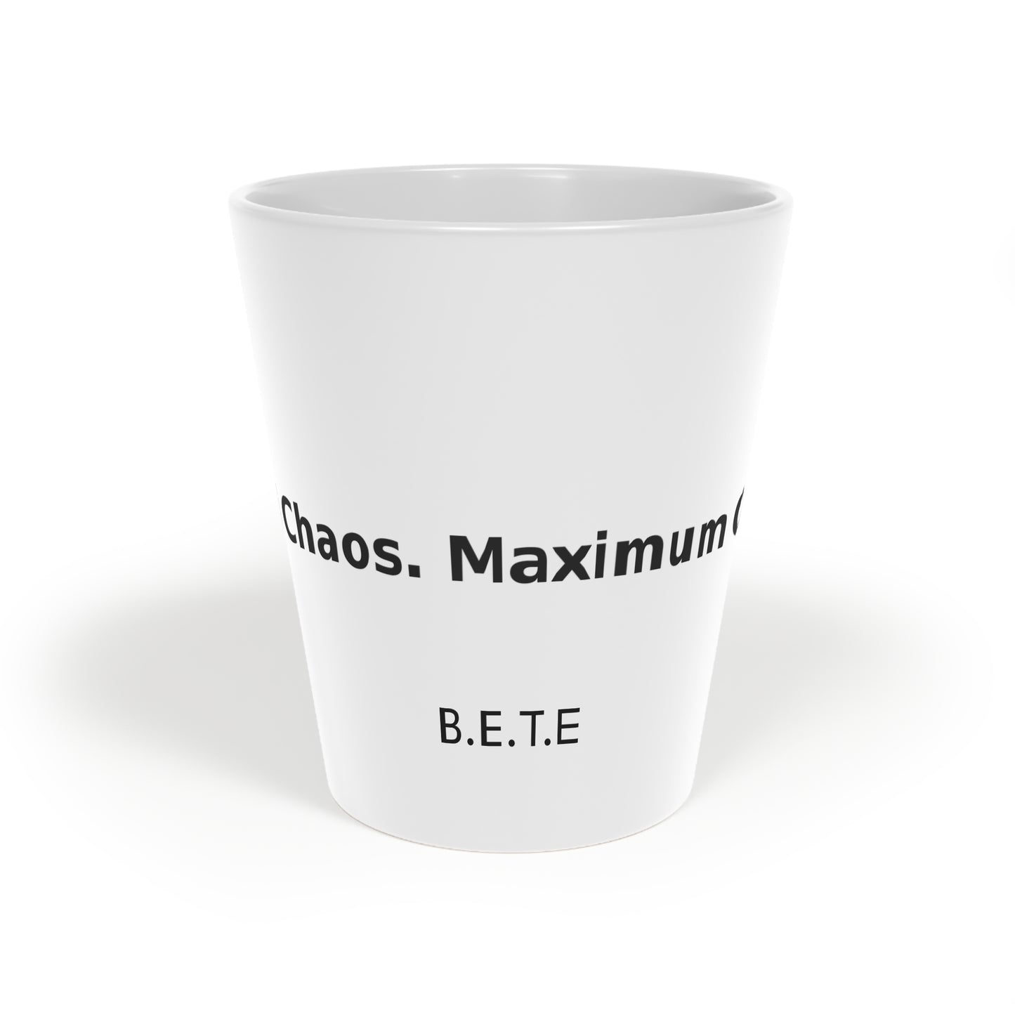 Minimal Chaos. Maximum Caffeine - Latte Mug